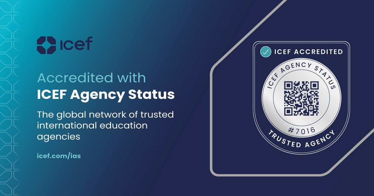GoScore is accredited with ICEF Agency Status, trusted agency #7016
